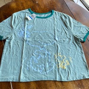 NWT Love Tribe Snoopy Peanuts crop top. Size XL